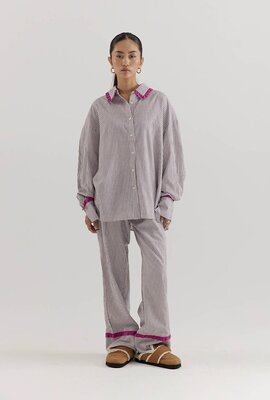 Harper & Yve Braunes Noelle-Set Hose mit Bluse