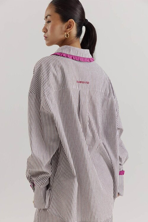 Harper & Yve Braunes Noelle-Set Hose mit Bluse