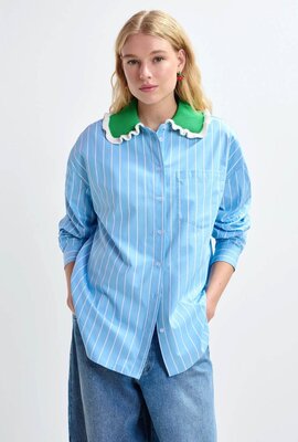 Essentiel Antwerp Blaue Bluse