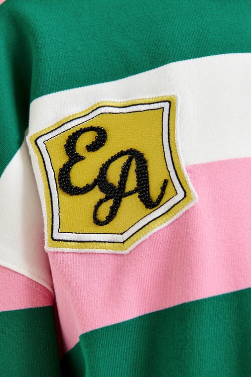 Essentiel Antwerp Pink Stripe Polo