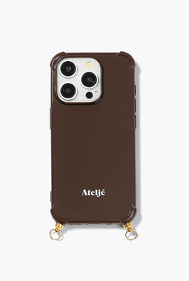 Atelje Dunkelbraune iPhone-Hülle