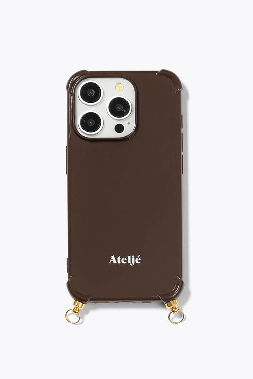 Atelje Dunkelbraune iPhone-Hülle