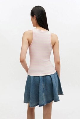 Ganni Hellrosa Oberteil