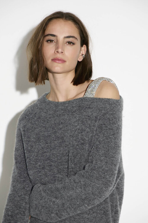 Dante 6 Dunkelgrauer Yonka Glam Pullover