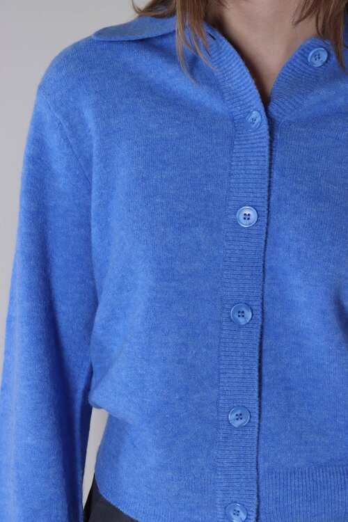Co'couture Blauer Benal Collar Cardigan