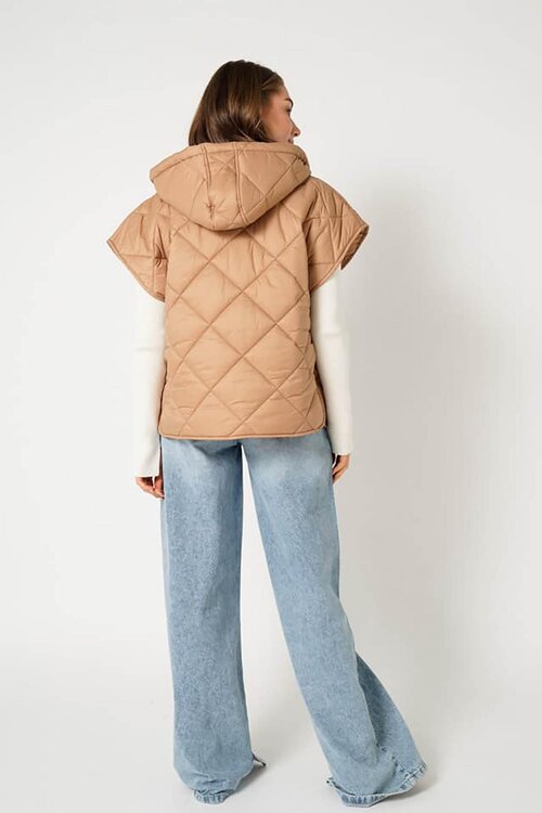 EST'SEVEN Creme Körperwärmer Cape