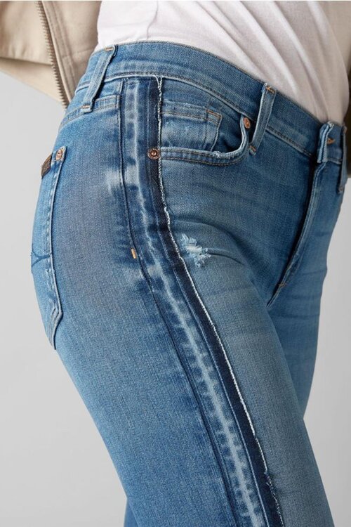 7 For All Mankind Indigo The Skinny Slim Illusion