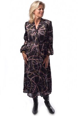 Ana Alcazar Braunes Midikleid