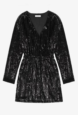 Anine Bing Schwarzes Elena-Kleid