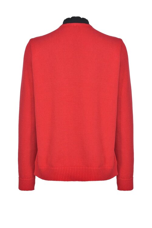 Pinko Rote Strickjacke