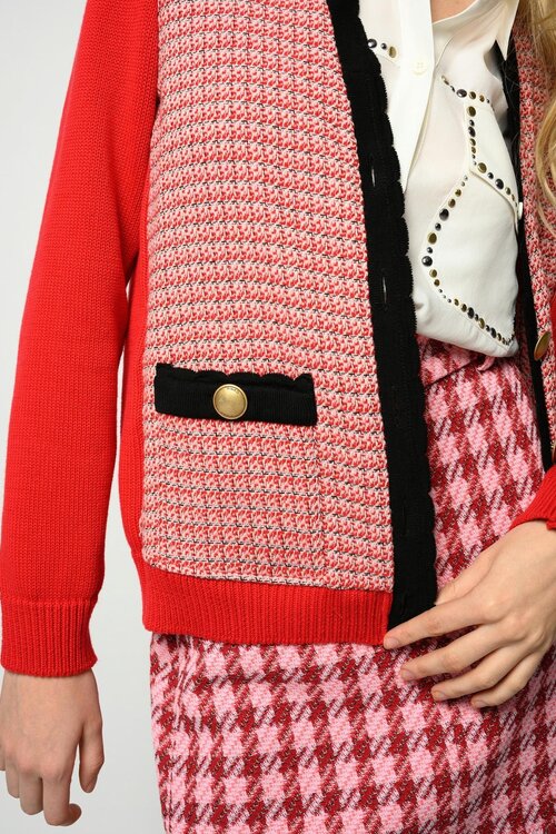 Pinko Rote Strickjacke