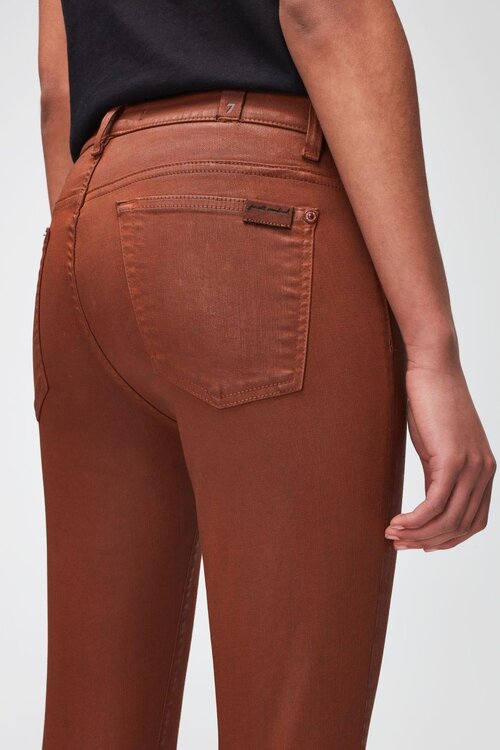 7 For All Mankind Camel Highwaist Skinny