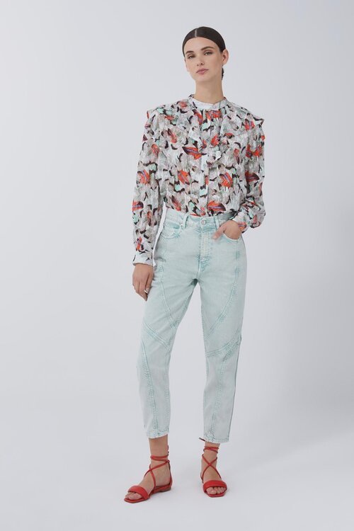 IRO Hellgrüne Jeans