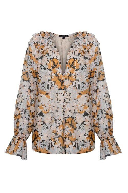 Magali Pascal Vintage Bloom Dunkle Bluse