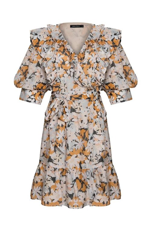 Magali Pascal Vintage Bloom Dunkles Mini-Kleid