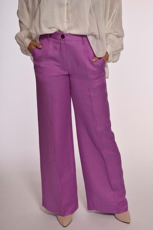 Forte_Forte Dahlia Diagonal Weitbein-Hose