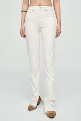 RE/DONE Vintage White 70s High Skinny Boot