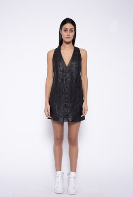 Zadig & Voltaire Schwarzes Rasha Lederkleid