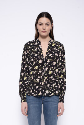 Zadig & Voltaire Schwarze Twina Blumenbluse