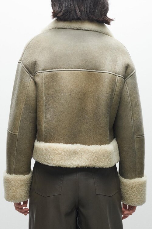 Arma Graue Lammy Bikerjacke Elvira