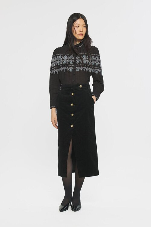 Antik Batik Schwarze Bluse