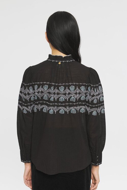Antik Batik Schwarze Bluse