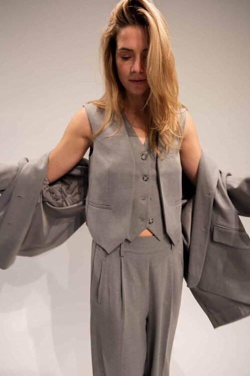 EST'SEVEN Hellgraue Hose Ellemieke X Est'Seven