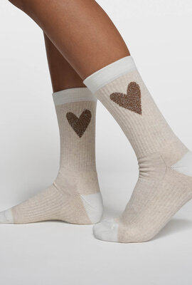 10Days Weiche weiße Socken Herz