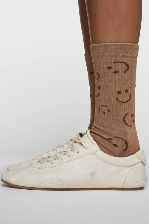 10Days Fudge-Socken mit Allover-Smiley-Muster