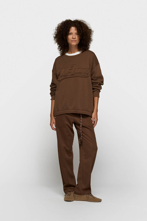 10Days Dunkler Trüffel-Statement-Pullover