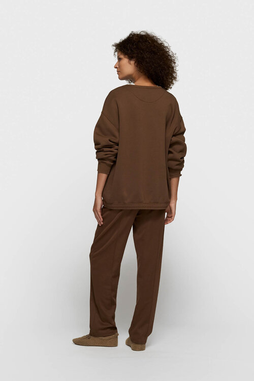 10Days Dunkler Trüffel-Statement-Pullover