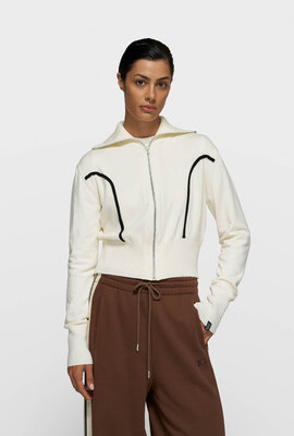 10Days Ecru schmale Strickjacke