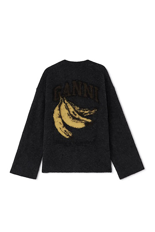 Ganni Dunkelgraue Weste