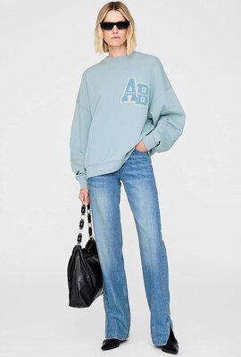 Anine Bing Hellblaues Miles Oversized Sweatshirt