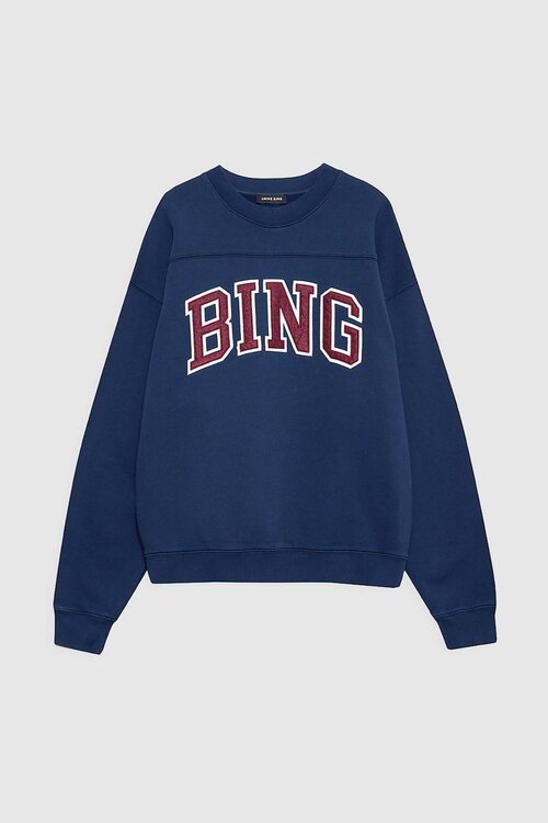 Anine Bing Dunkelblaues Trenton Sweatshirt