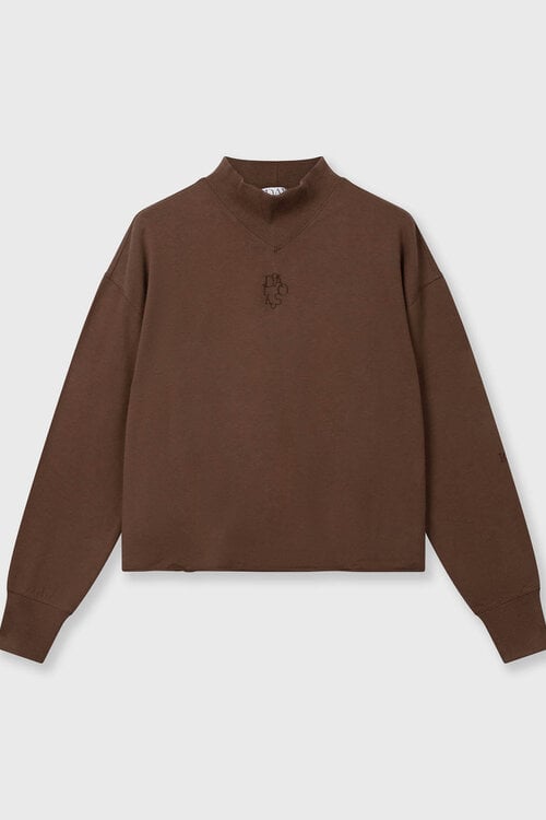 10Days dunkler Trüffel kleiner Pullover lockig 10