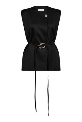 Haute L'Amitie Schwarze X Bluckle Weste