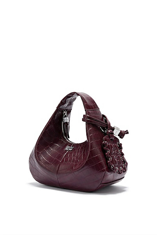 Ganni Bordeaux Tasche