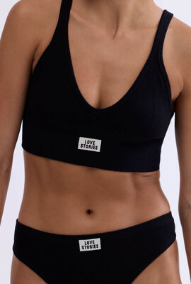 Love Stories Schwarzes Dessous-Set