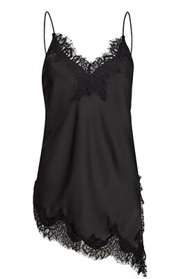 Haute L'Amitie Schwarzes Naomi Asym Dessous-Top
