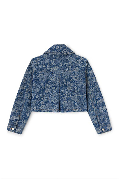 Ganni Blaue Denim-Jeansjacke