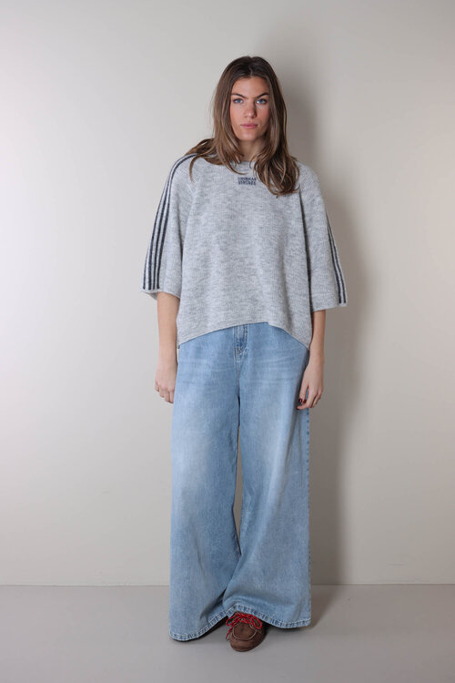 American Vintage Hellgrauer Pullover