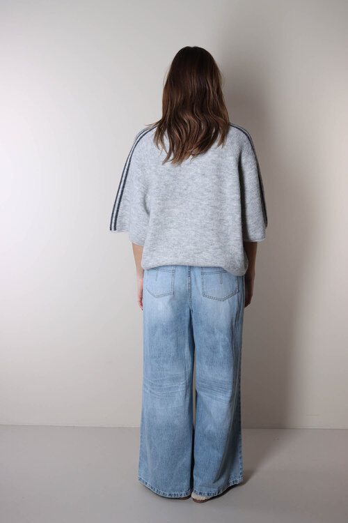 American Vintage Hellgrauer Pullover