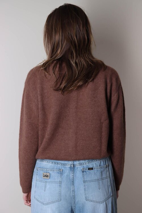 American Vintage Braune Strickjacke