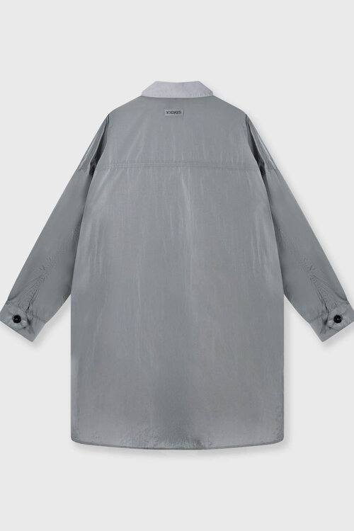 10Days Light Graphite oversized Hemdjacke