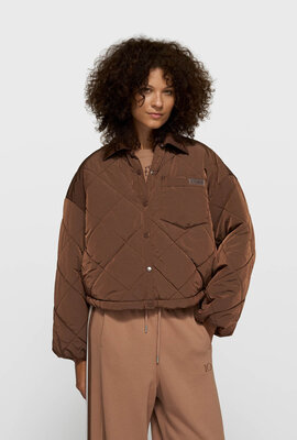 10Days Dunkle Trüffel-Steppjacke