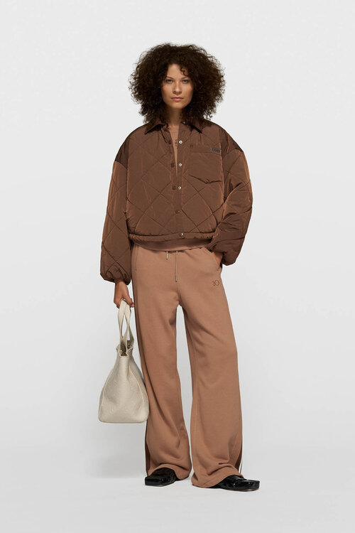 10Days Dunkle Trüffel-Steppjacke