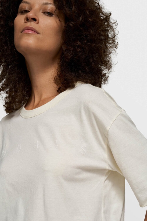 10Days Pearl Kurzarmshirt mit Logo