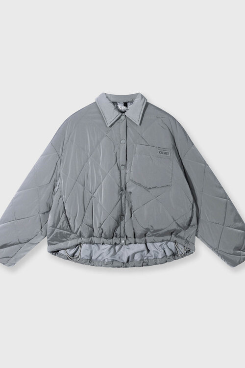 10Days Leicht wattierte Jacke in Graphitgrau