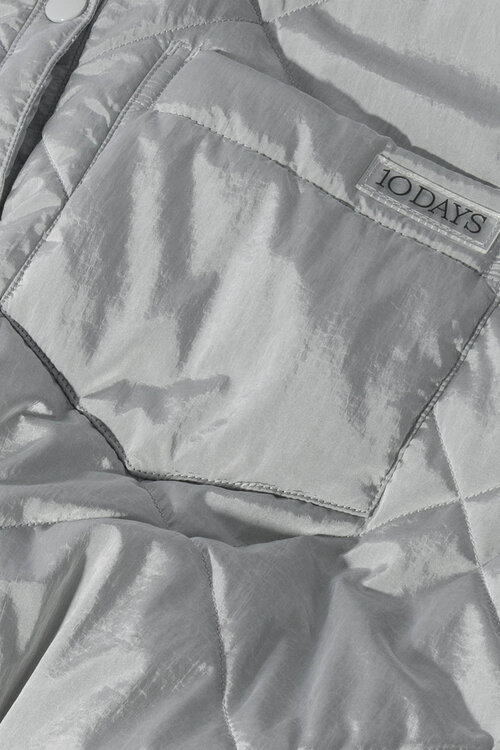 10Days Leicht wattierte Jacke in Graphitgrau